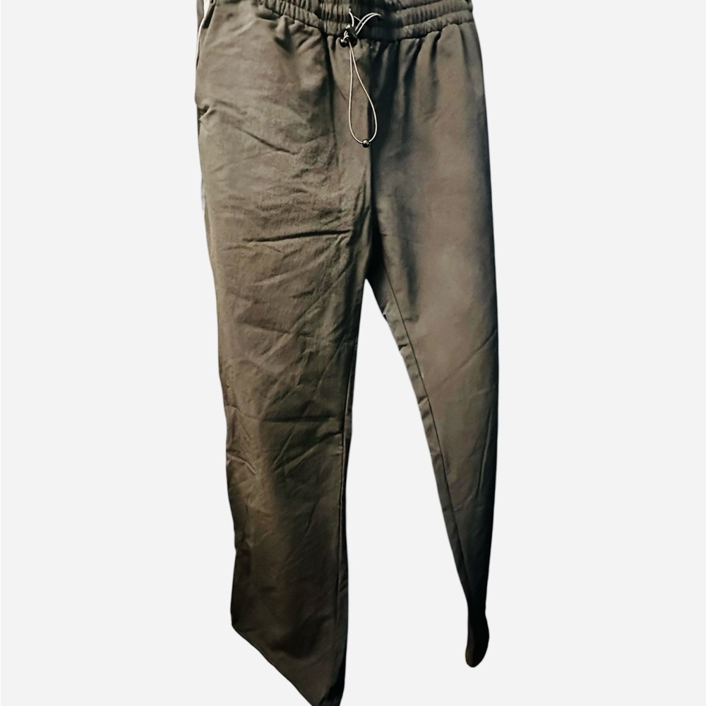 Men's Stylish Black Pants with Stripes on Side